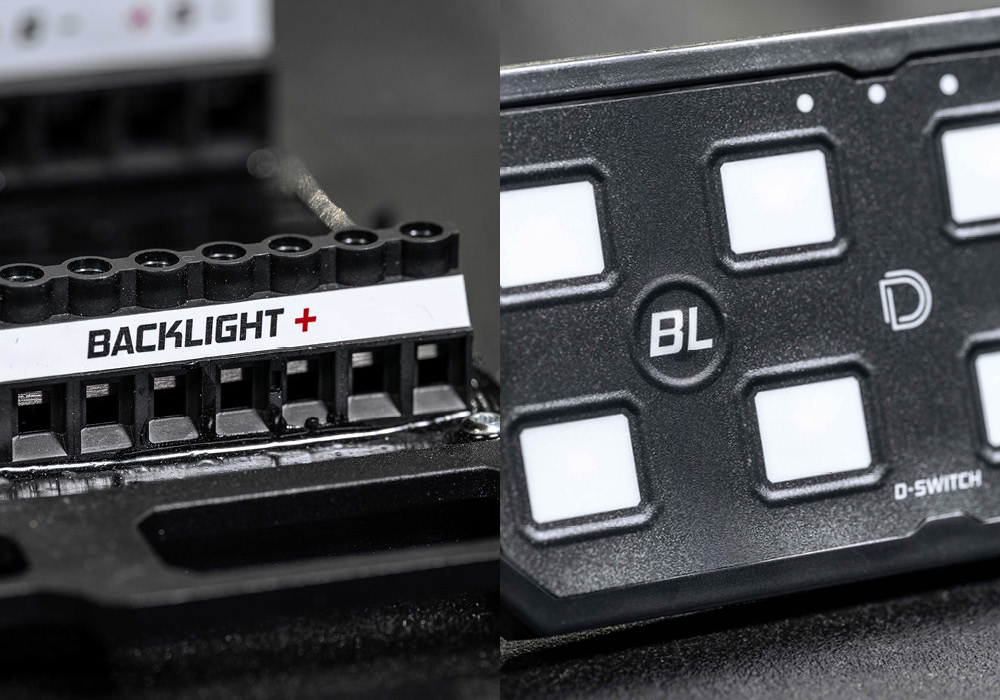 Diode Dynamics D-Switch Automotive Switch Panel Dedicated Backlight Channel